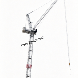 Luffing jib tower crane for high rise construction projects and heavy material lifting operations