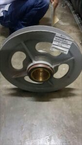 Tower crane fleeting pulley replacement spare part