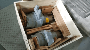 Tower crane slewing gearbox Q-59974-02 replacement spare part for rotation system, used for crane slewing mechanism repair and maintenance