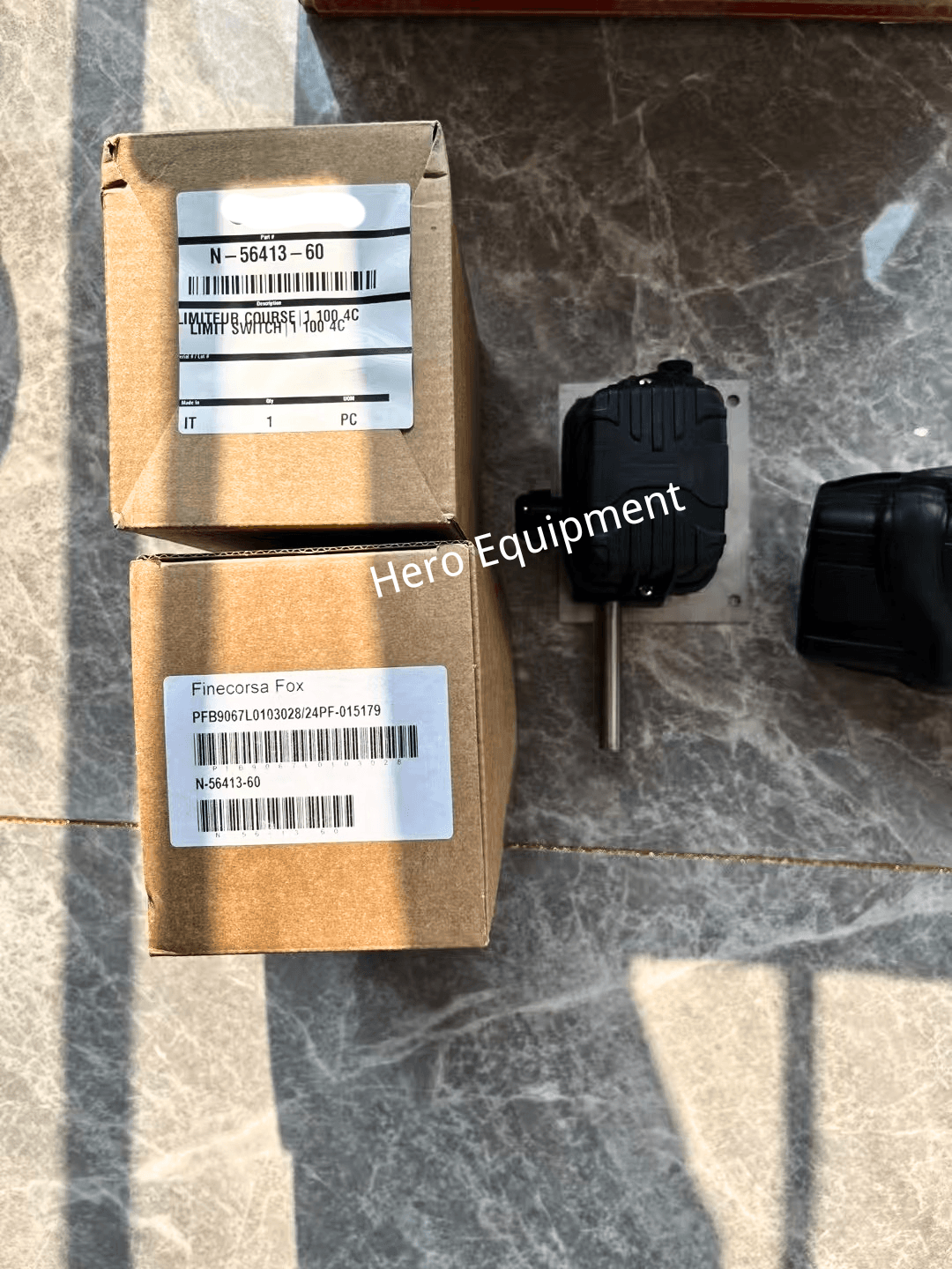 N-56413-60 safety limit switch for tower crane equipment, replacement component designed for travel limitation and reliable crane operation control