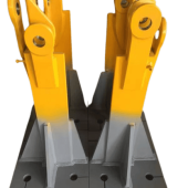 Tower crane fixing angle foundation spare part